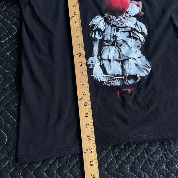 IT Clown Shirt Adult Large Black Red Halloween Horror Scary Movie Pennywise - Picture 5 of 7